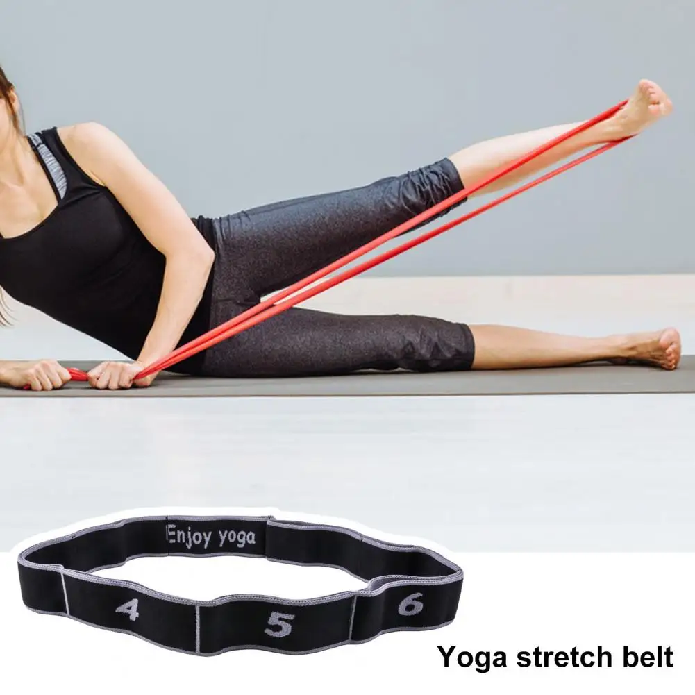 

Спортивный ремень для физиотерапии, растягивающийся ремень с несколькими петлями для упражнений на ноги