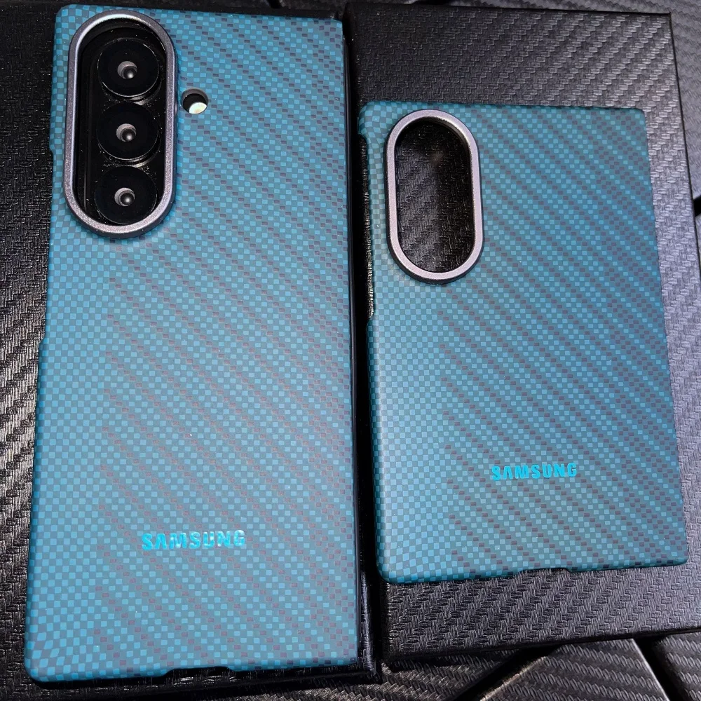 Ultra Slim Shockproof Carbon Fiber Magnetic Phone Case with Aramid Fiber Texture