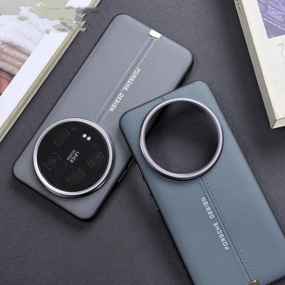 Luxury PU Leather Magnetic Wireless Charging Protective Back Cover Case