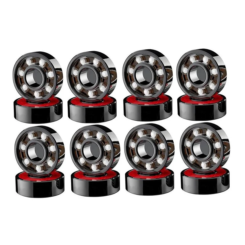 Skateboard Bearings Skate Accessories 16 Pcs Ceramic Bearings for Skate Skateboard Wheel