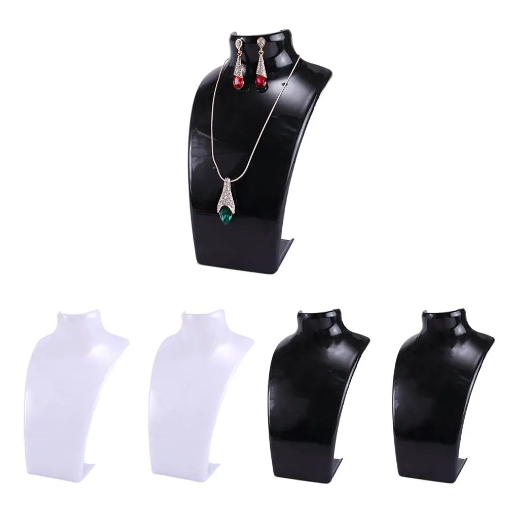 

4 упаковки ожерелье бюст дисплей держатель ювелирных изделий подвесной органайзер жесткая подставка