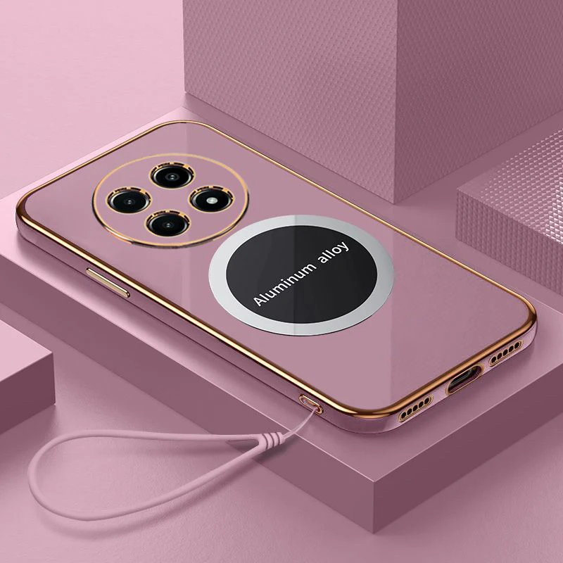 Luxury Square Plating Shockproof Phone Case Cover