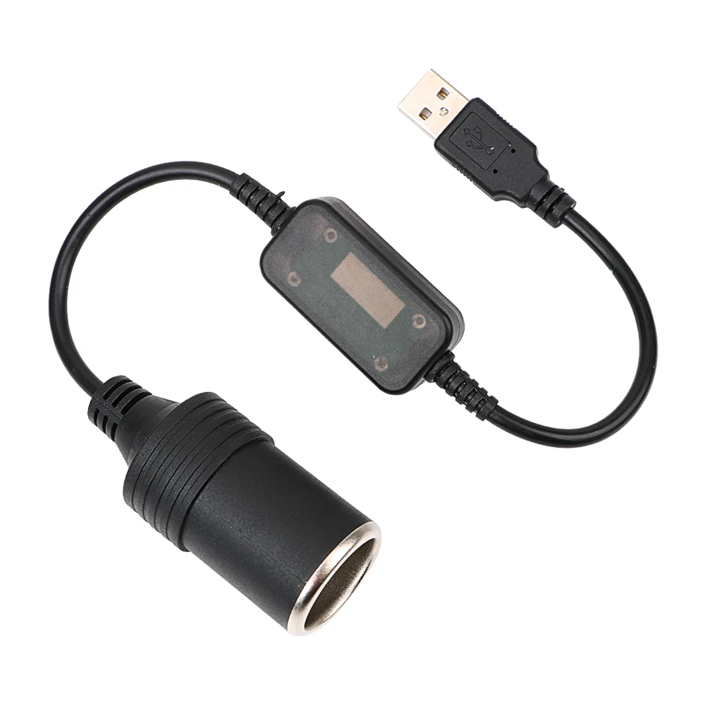 

USB от 5 В до 12 В автомобильные аксессуары для интерьера штепсельная вилка адаптер конвертер проводной контроллер