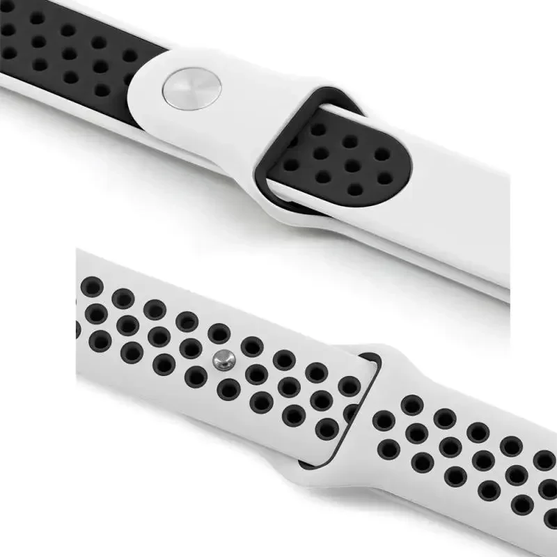 Silikon-Sportuhrenarmband für Samsung Galaxy Watch 8 40 m/44 mm, atmungsaktives Armband, Galaxy Watch 8 Classic 46 mm, Zubehör – Detail 2