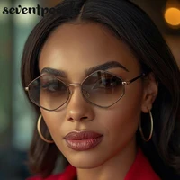 Lunettes de soleil hexagonales à petite monture pour femme, style punk, marque de luxe 2026, classiques steampunk, polygone, pour dames, protection solaire vintage 2