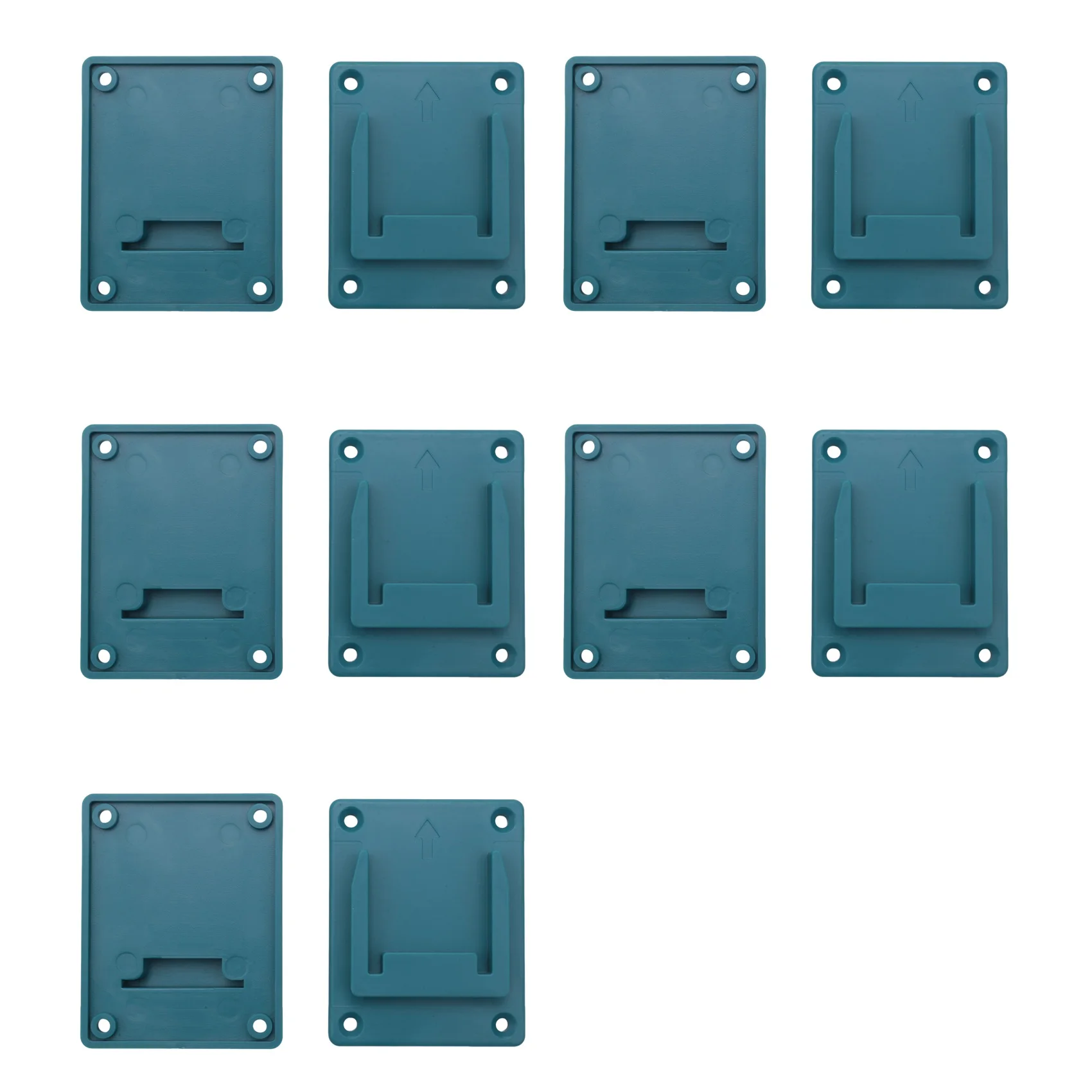 

10Pcs Machine Holder Wall Mount Storage Bracket Fixing Devices for Makita 18V Electric Tool Battery Tools Blue