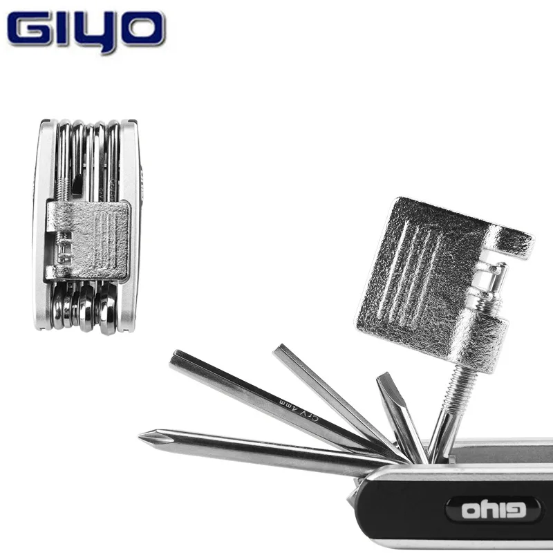 

GIYO PT-01 Bicycle 13 in 1 Outdoor Sports Multi-function Folding Tool Repair Tools Professional Maintenance Toolset