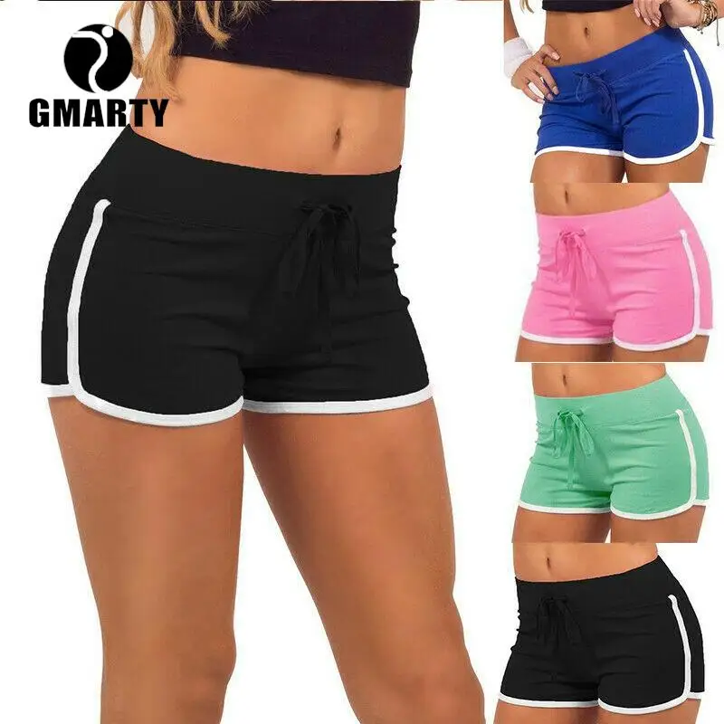 

Gym Fitness Sports Shorts Women Ladies Pants Gym Yoga Mini Shorts Striped Dance Sport Fitness Stretch