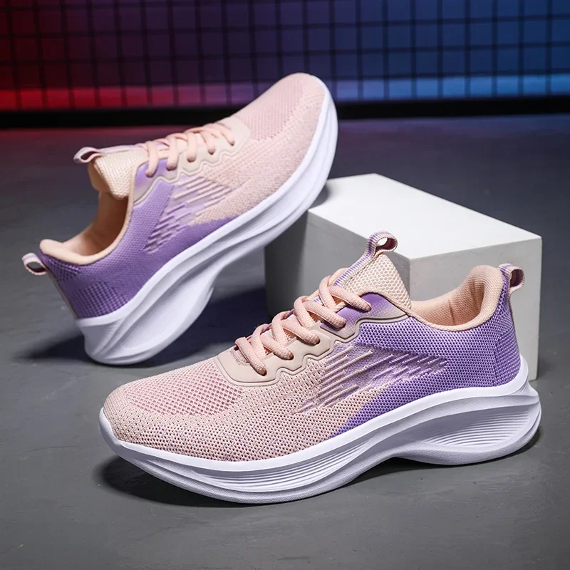 Nuove Donne Fresche Scarpe Da Corsa Rosa Viola Leggero Runner Femminile Palestra Fitness Running Sneakers Training