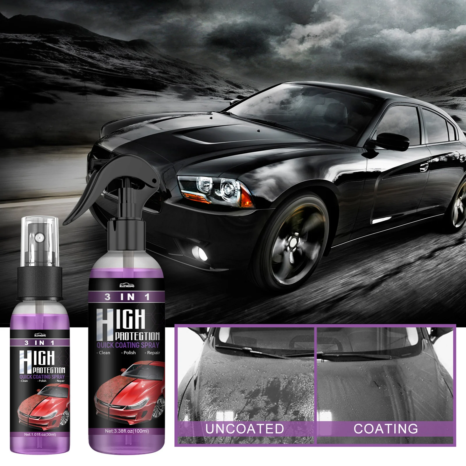 H4Cacle-H3 Car Paint Waterproof Car Paint Fast Coating Agent, Prevention of  Sewage/Radiation Hazards, Protecting Cars - AliExpress
