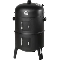 3-in-1 Smoke Oven Barbecue Oven Outdoor Firewood Stove Courtyard Barbecue Rack 1