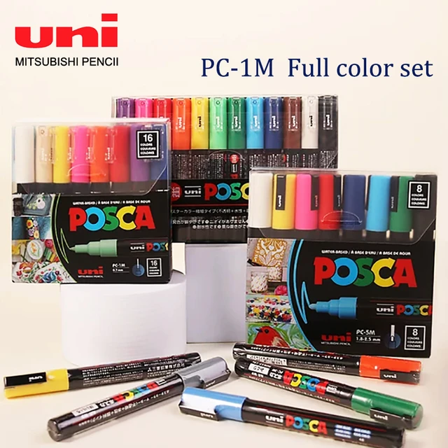 Uni Posca Paint Markers Set of 48/29/36/16/8/7 Colors Painting