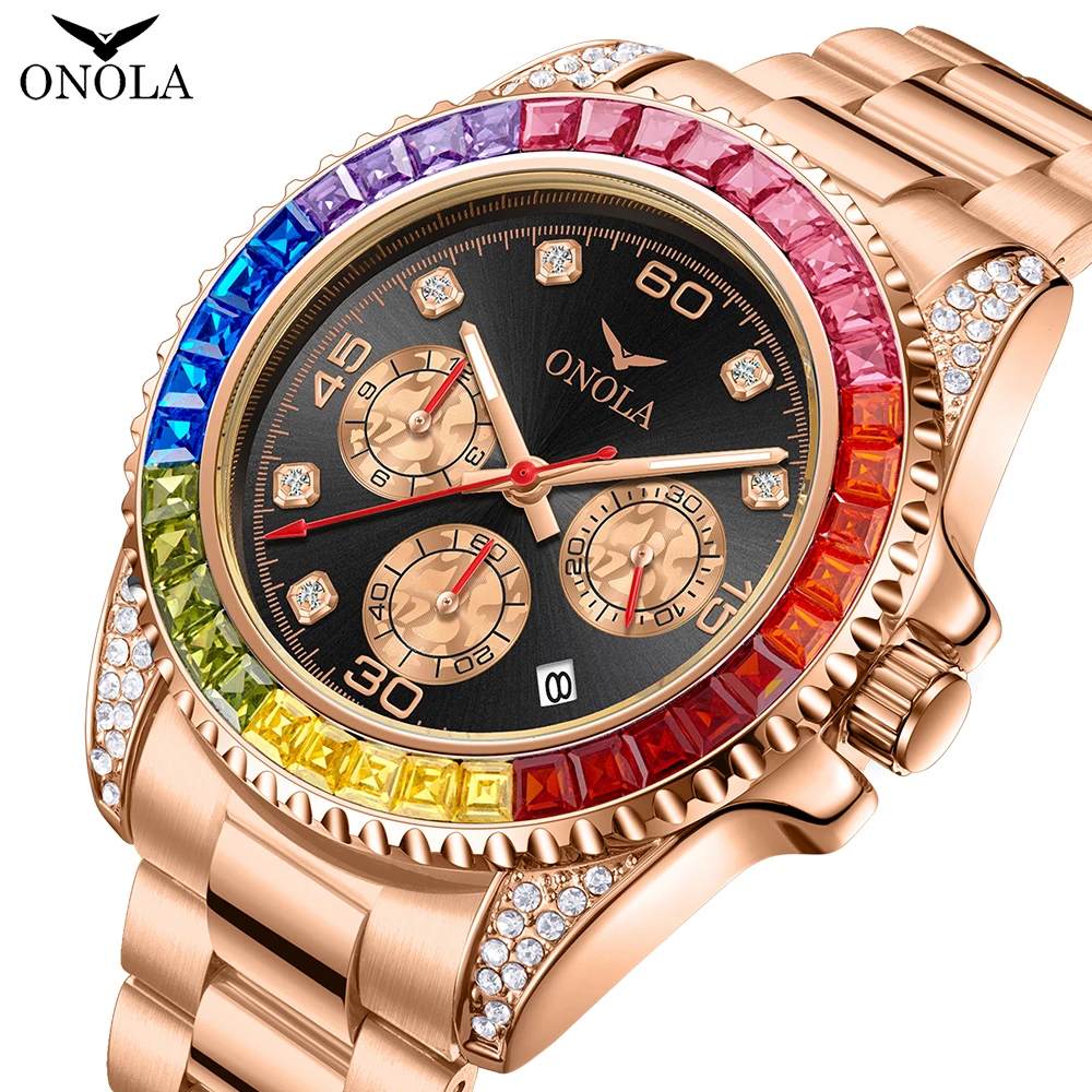 2023 Watch for Men  Fashion Business Luxury Top Brand ONOLA Quartz Watches Waterproof Sports