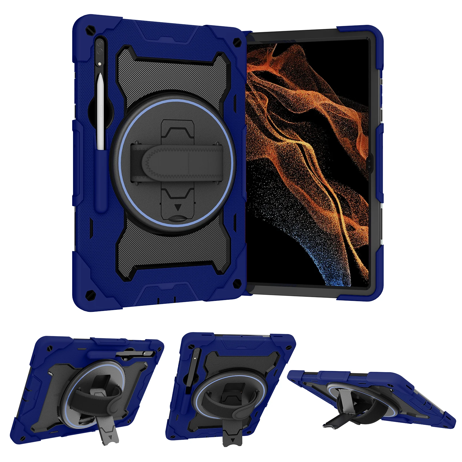 Custodia Antiurto Per Samsung Galaxy Tab S8 Ultra 14.6 "Custodia Per Tablet Per Galaxy Tab S8 Custodia Ultra 14.6" Funda