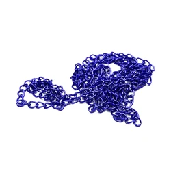 2 - Meter Vibrant Metal Chains for DIY Jewelry and Craft Accessories (Royal blue)