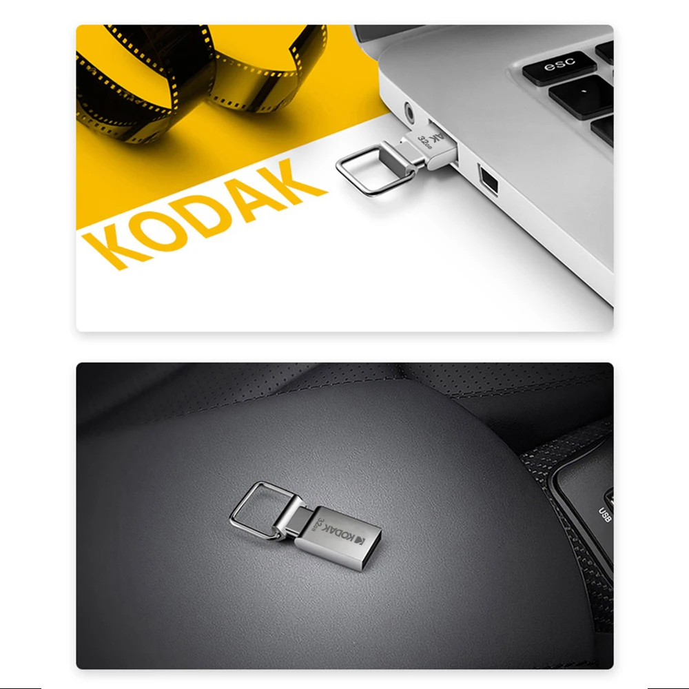 Stick para PC, MacBook, carro, K112, USB 2.0, 128GB, 64GB, 32GB, 16GB