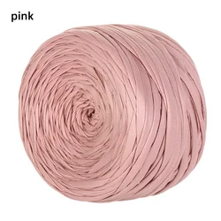 Premium Nappa Matte Faux Leather Yarn - 200g Roll for DIY Knitting, Crocheting, and Crafting (Pink)