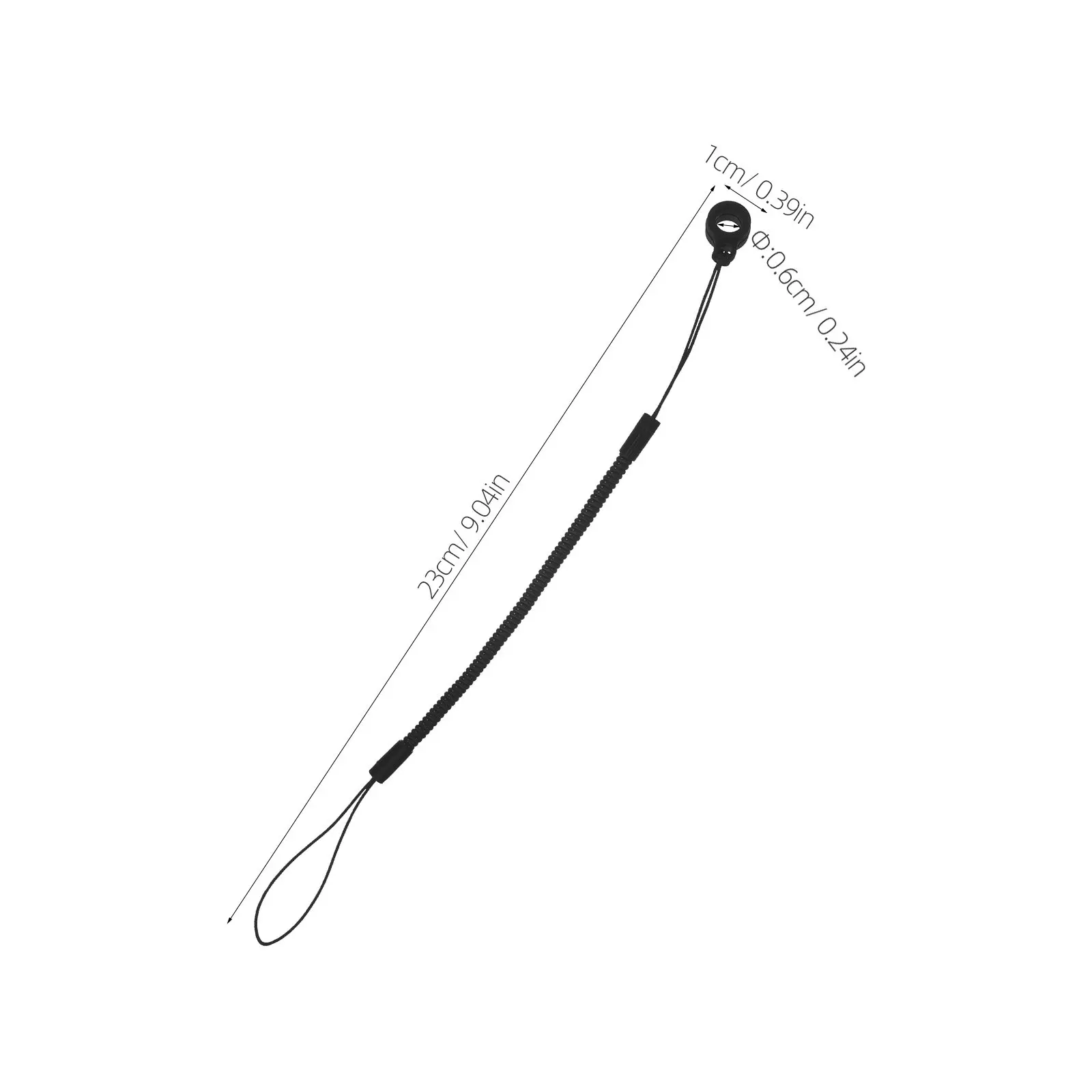 10Pcs 탄력 있는 스타일러스 펜 끈(엉킴 방지 스프링 로프 포함) 30Cm 태블릿 연필 홀더용 개폐식 테더 휴대용