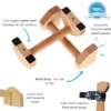 Push-up Stand Wood Pushup Bars Exercise Non-Slip Parallettes Handle Stands Calisthenics Fitness Equipment Home Strength Training 2