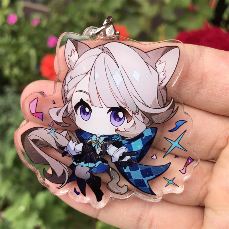 Genshin Impact Clorinde Neuvillette Sigewinne Navia Freminet Schlüsselanhänger Anime Spielzubehör Rucksack Anhänger Prop Abzeichen – Detail 10