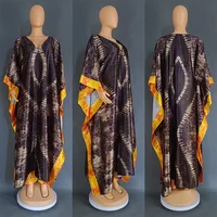 2 Piece Set Women Africa Clothes 2024 Dashiki African Print Outfits Long Tops Pants Suit Plus Size Satin Party Dress for Lady 5