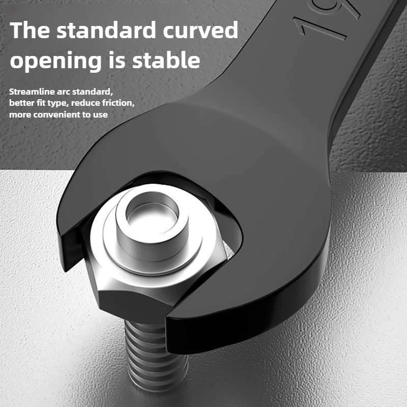 6-10MM Open-End Dual-Purpose Ratchet Spanner Combination Wrench Universal Bicycle Motorcycle Car Repair Tool