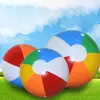 PVC Inflatable Beach Ball Swimming Pool Toy 40cm Big Rainbow Beach Ball 30cm Colourful Inflatable Pool Ball Kids 5