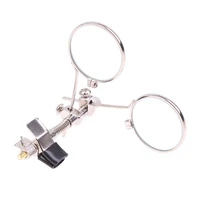1Pc 25mm Double Lenses Magnifying Glass Stainless Steel Clip  Rotatable Mini Magnifier Diameter Monocular 2