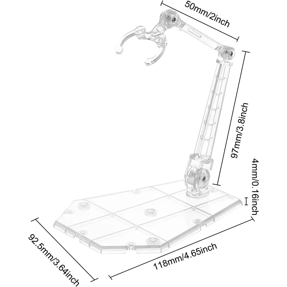 1 Set Action Figure Stand Gundam Stage Act Assembly Model Support Stand Compatible with HG RG SD SHF Gundam 1/144