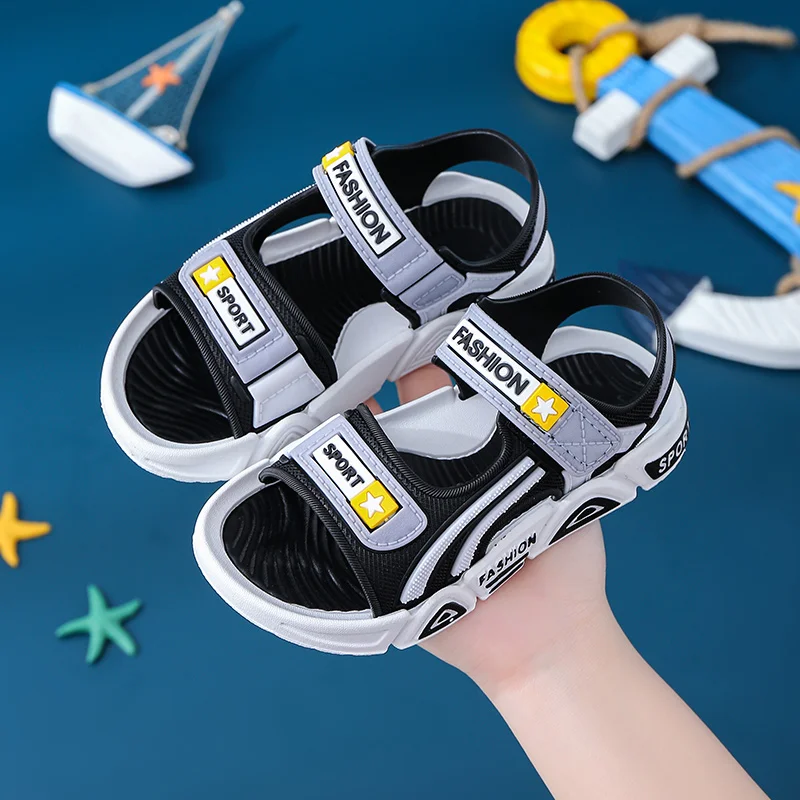 leather girl in boots Kids Boys Girls Sandals Sports Soft Lightweight Baby Shoes Comfortable Summer Anti-Slip Children Outdoor Beach Shoes Miaoyoutong children's sandals near me