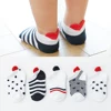 5Pairs/lot 0-12Y Cute Lovely Short Baby Socks Children Sock Red Heart Girls Cotton Mesh Cute Newborn Boy Toddler White Sock 1