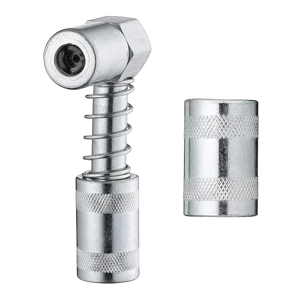 

90 Degree Grease Nozzle Adapter 3Jaw Coupler Grease Fitting Tool With Sleeve Coupler Adapter Lubrication Tool Accessories