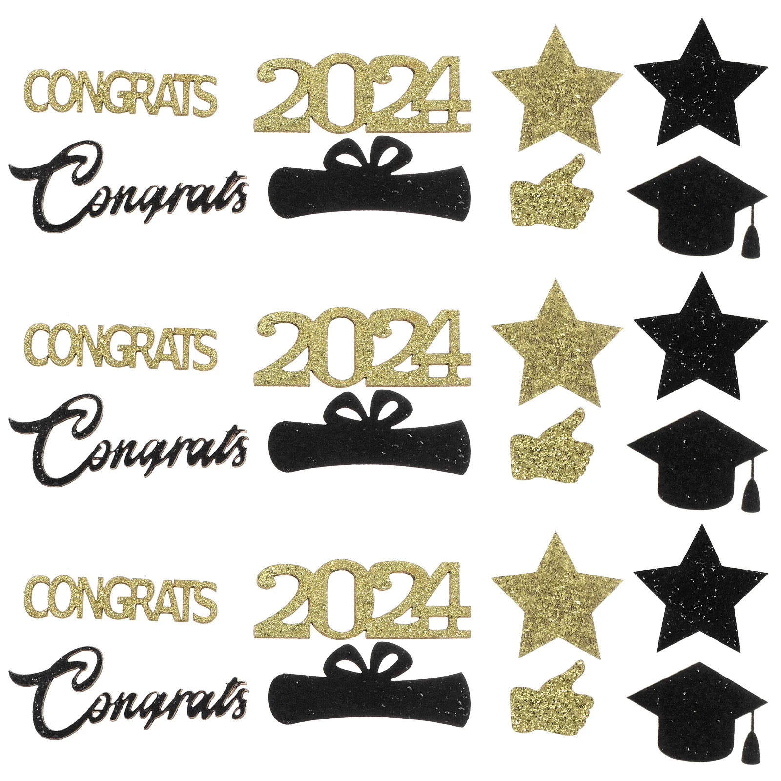 

1 Bag of Graduation Decorations 2024 Graduation Congrats Confetti Table Centerpiece Party Supplies