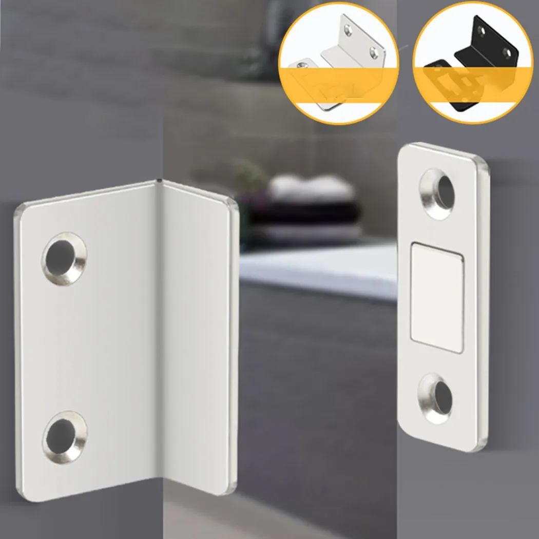 Invisible Magnet Latch（with Screw）Strong Magnetic Steel Catch Latch Ultra Thin For Door Cabinet Cupboard Closer 1pc
