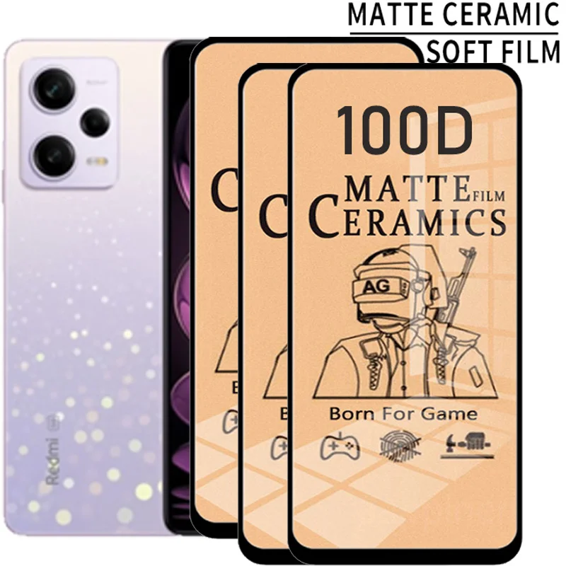 Pellicola In Ceramica Redmi Note 12 Pro Per Protezione Schermo Xiaomi Redmi Note 12 Pro Plus 5G Protezione In Vetro Morbido Anti-Sctrach Redmi Note 12