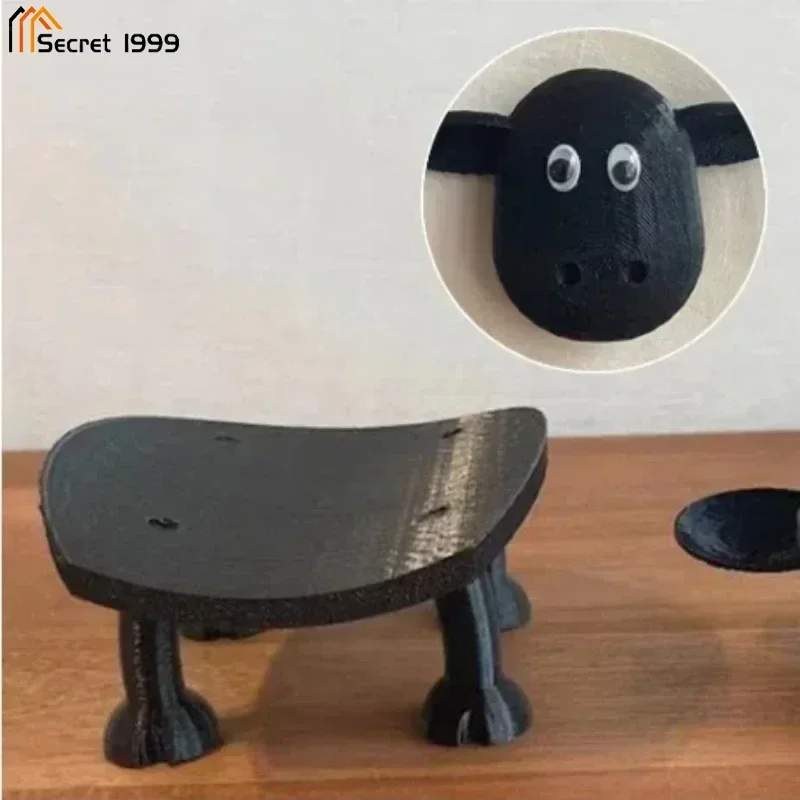 3pcs New Chic Sheep Toilet Roll Holder Lovely Sheep Tissue Box Stackable For Home Bathroom Stackable Animal Tissue Organiser 5