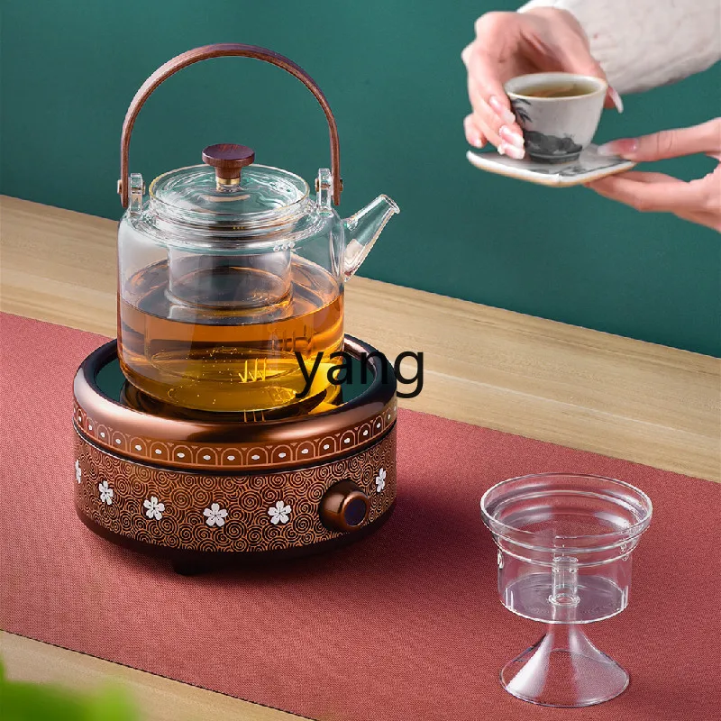 L'm'm Electric Heating Mute Water-Boiling Stove Iron Pot Silver Teapot Dedicated Tea Cooker