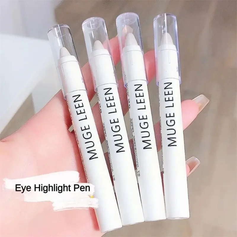 Crease Brightening Aegyo-sal Glitter Lying Silkworm Pencil Long-lasting Highlighter Pen White Silver Waterproof Eyes Makeup