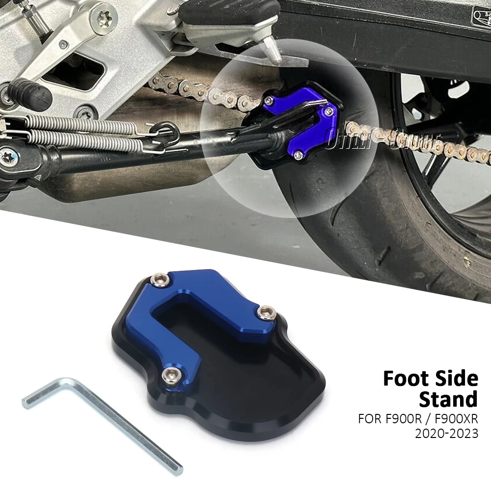 

Motorcycle Kickstand Extender Foot Side Stand Extension Pad Anti-skid Enlarged Base For BMW F900R F900XR F900 R XR 2020-2023