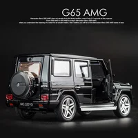 1:32 Alloy Mercedes Benz G65 Suv Pull Back Diecast Car Model With Sound Light Birthday Gift Toy For Children Hot Wheels 1