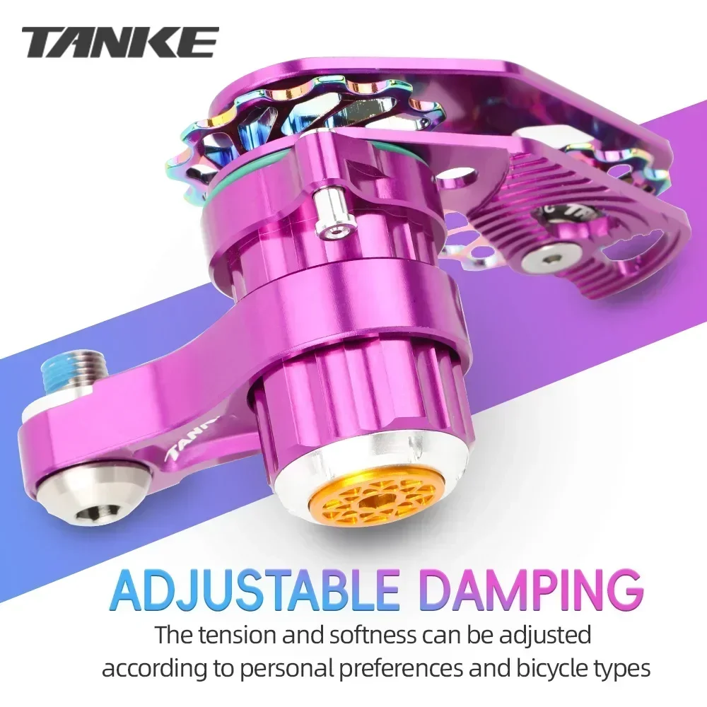Bicycle Chain Tensioner TANKE MTB DJ Single Speed Chain Guide Folding Bike aluminum alloy Accessories CNC Pulley