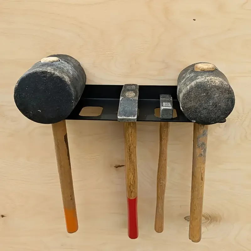 Hammer Frame Wall-mounted Tool Organizer Garage Workshop Safe Storage Horn Hammers Screwdrivers