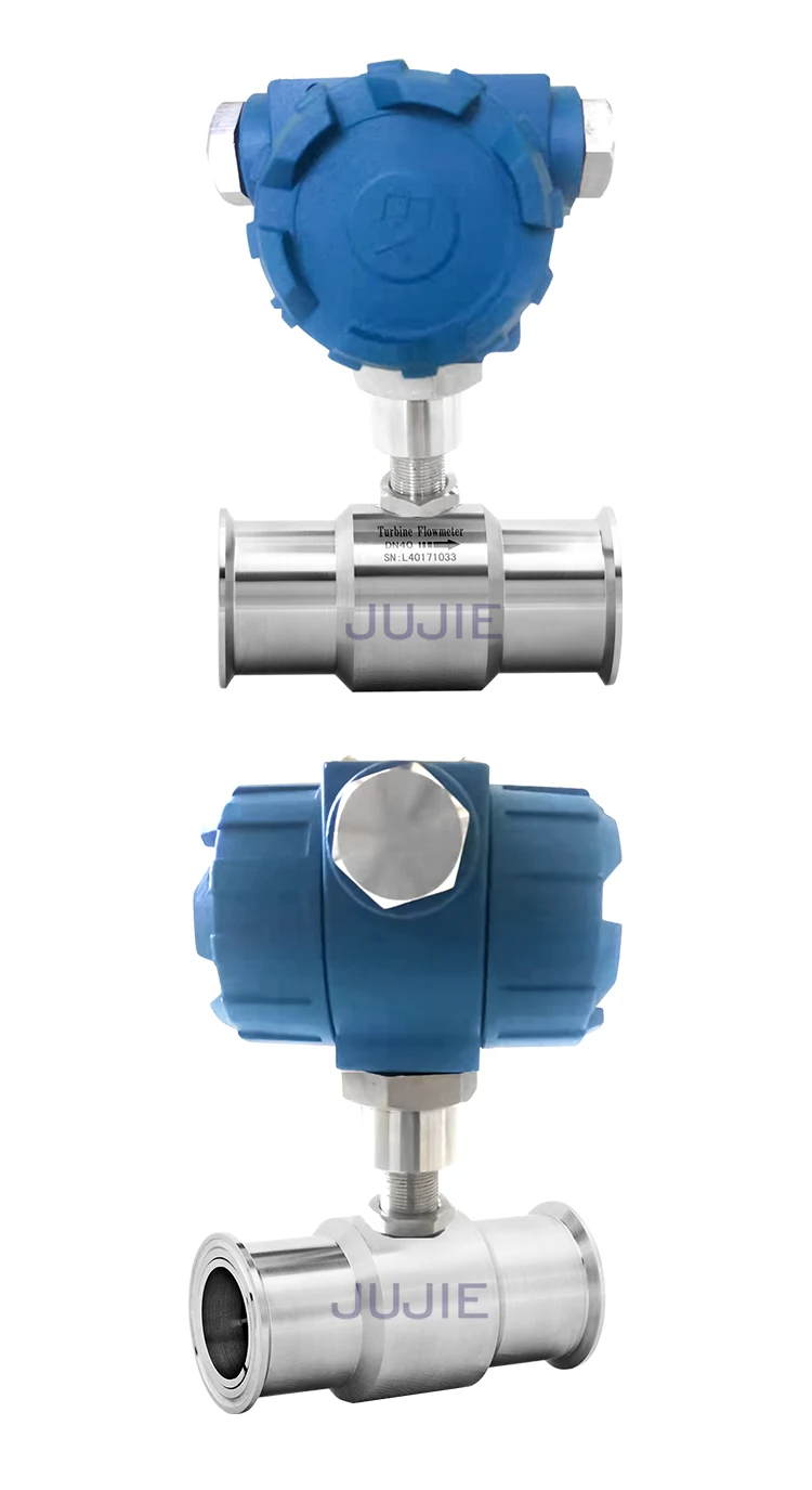 Liquid Turbine Flow Meter 4-20mA Water Flow Meter 24V Oil Water Diesel Alcohol F