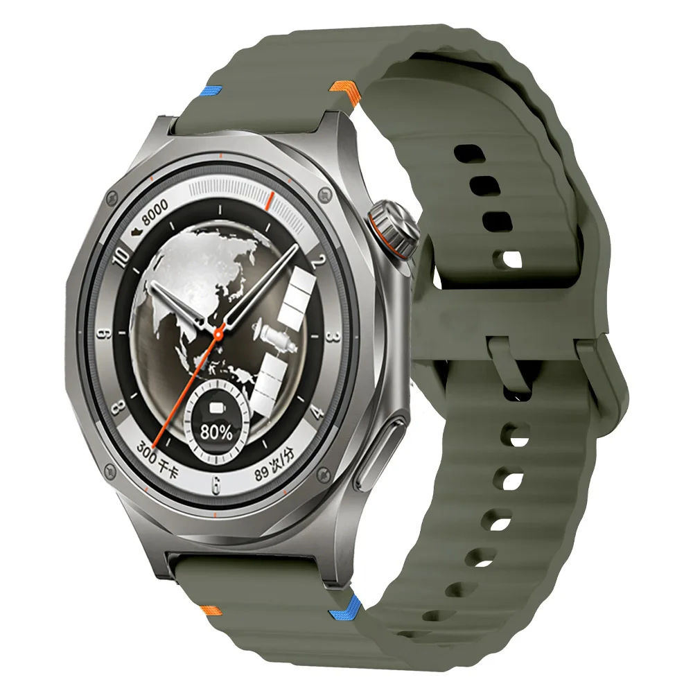 Versatile Wave Silicone Strap - Replaceable Watch Band in 18/20/22mm Sizes