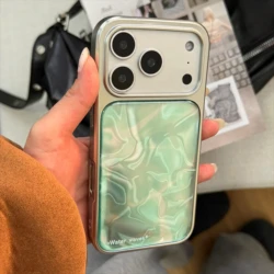 Korea INS Water Ripple Shockproof Phone Case - Fashionable Protection Gift - iPhone 18 (Green)