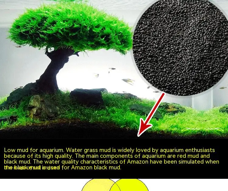Aquarium Plant Grass Nutrient Fertilizer Soil Plant Planting Substrate Sand Aquarium Grass Seed Sand Bottom Subsoil Fertilizer