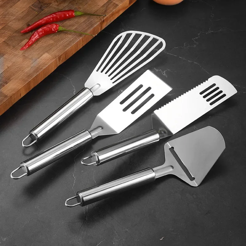 Steak Spatula Stainless Steel Frying Pan BBQ Steak Spatula Kitchen Baking Cooking Tools Handheld Cheese Butter Slicer Cutter