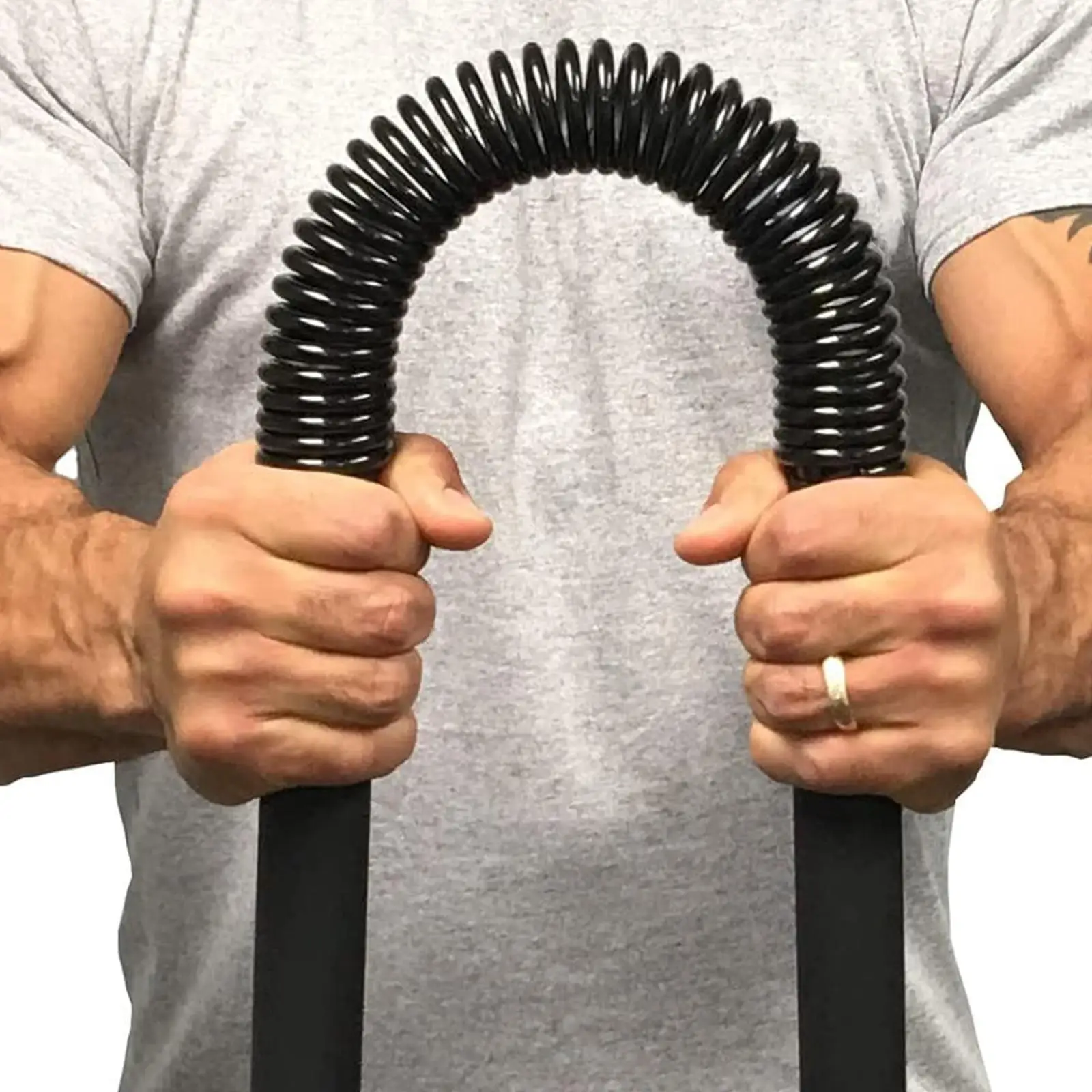 Spring Power Twister Bar Chest Expander Workout Equipment Hand Gripper Strength Training Chest Builder for Women Men Heavy Duty