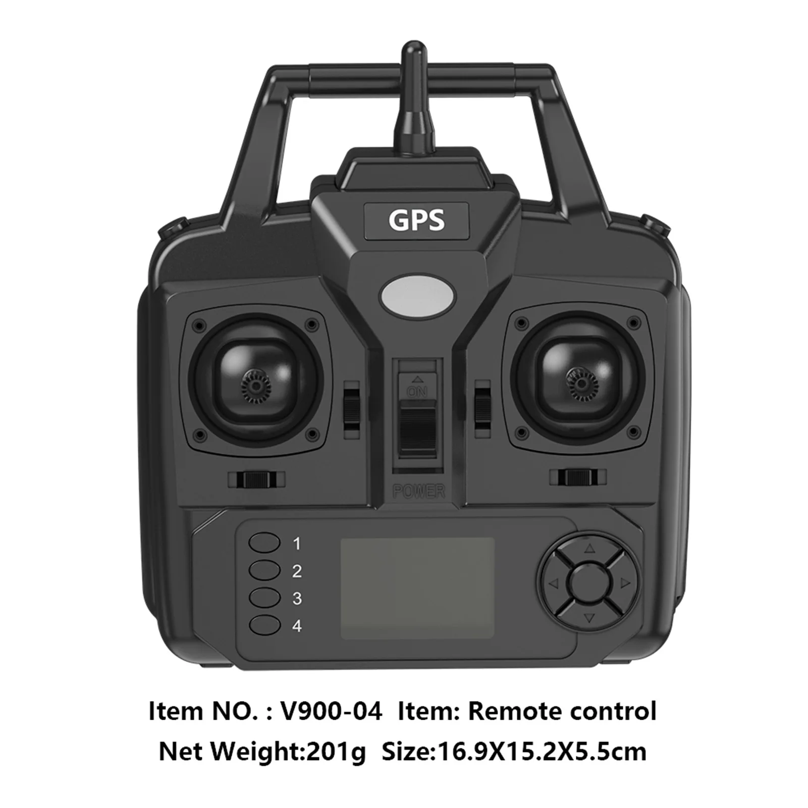 Télécommande pour bateau RC pêche V020 - Portée 500m LCD