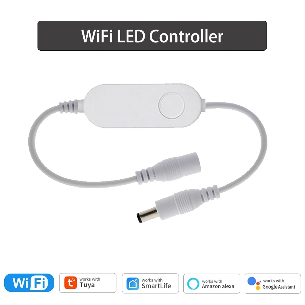 3000K 6000K WiFi Round LED Under Cabinet Light Warmwhite White Dimmable Lamp Closet Cupboard Lighting Tuya Smart Life APP Alexa